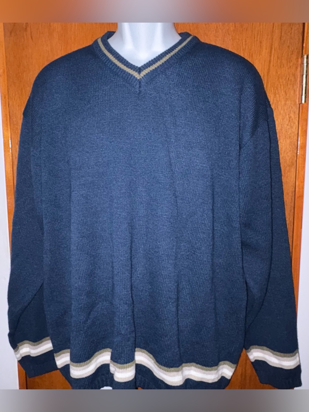 MENS Utility V Neck Pullover Sweater Sz.L